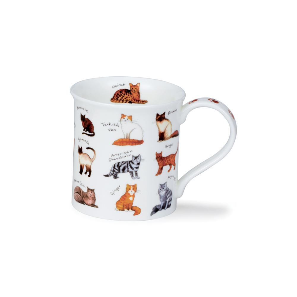 كوب بنقشة أنواع فصيلة قطط، بيوت، دونون