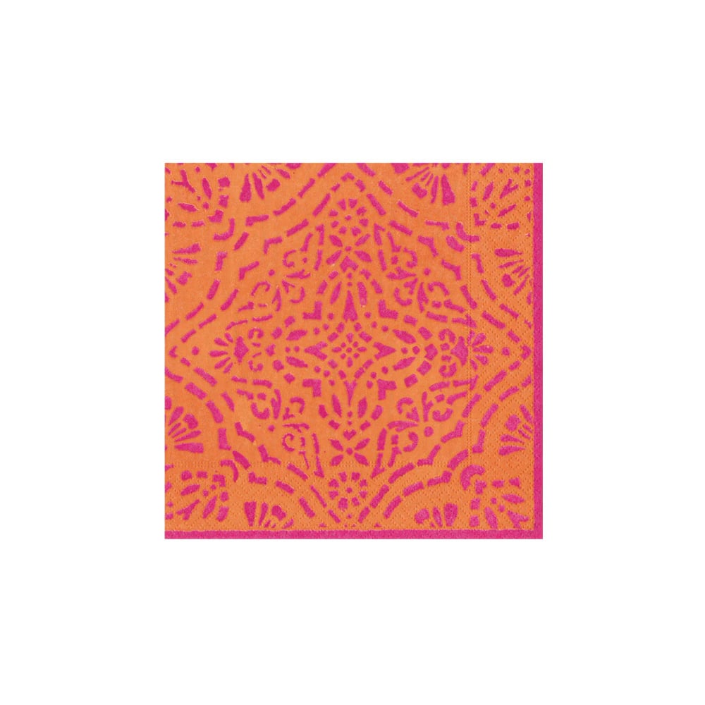 علبة 20 مناديل لانش ورقية برتقالي تصميم أنيكا، كاسباري