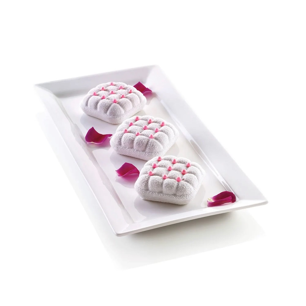 Silikomart 3D Mini Elegance Cake Mould, 6 Cavities