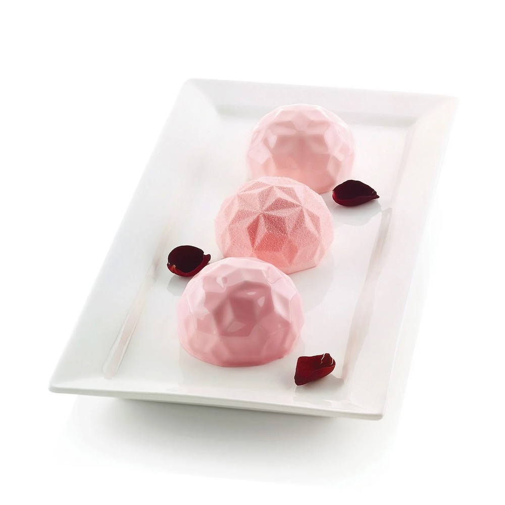 قالب كيك ثلاثي أبعاد 6 قطع، أحجار كريمة، صغير، سيليكومارت