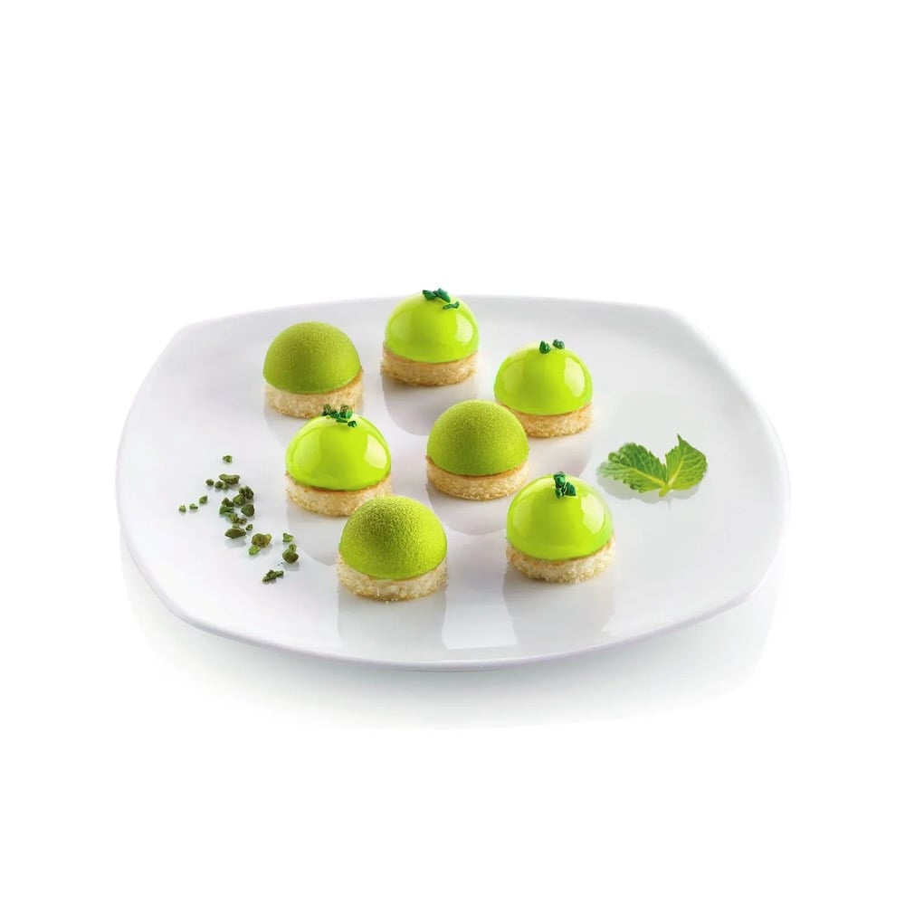 صينية حلى 24 قطعة شكل نصف كروي، كلاسيك، سيليكومارت