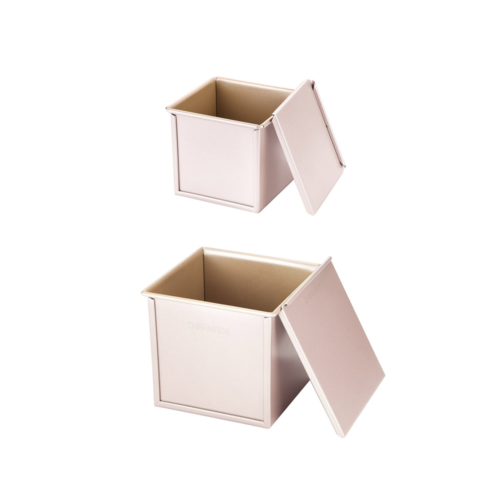 قالب خبز مع غطاء، مربع، مانع للالتصاق، شيفمايد