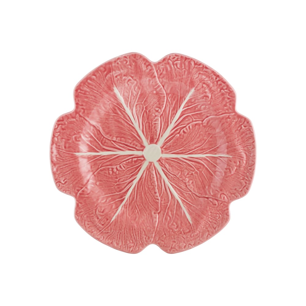 طبق طعام بشكل ورقة ملفوف وردية، كاباج، بوردالو بينيرو