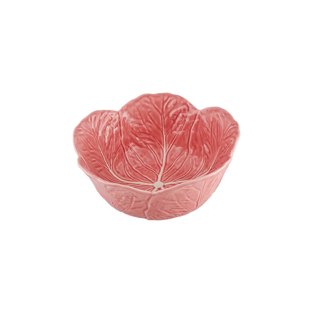 وعاء سلطة بشكل ورقة ملفوف وردية، كاباج، بوردالو بينيرو 