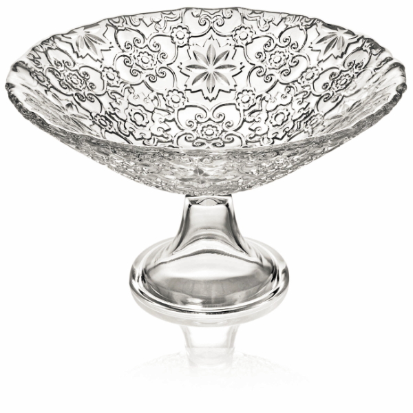 IVV Arabesque Footed Bowl, 25 cm, Clear