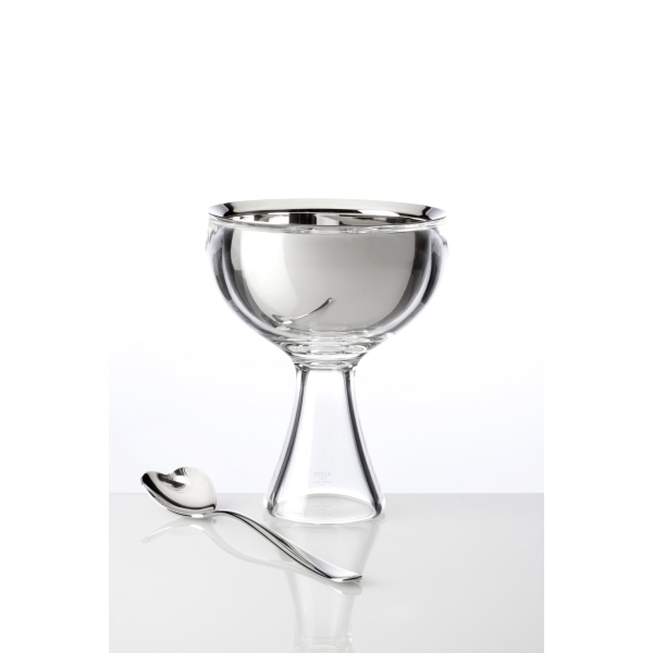 Alessi Big Love Ice Cream Bowl with Spoon, 250 ml