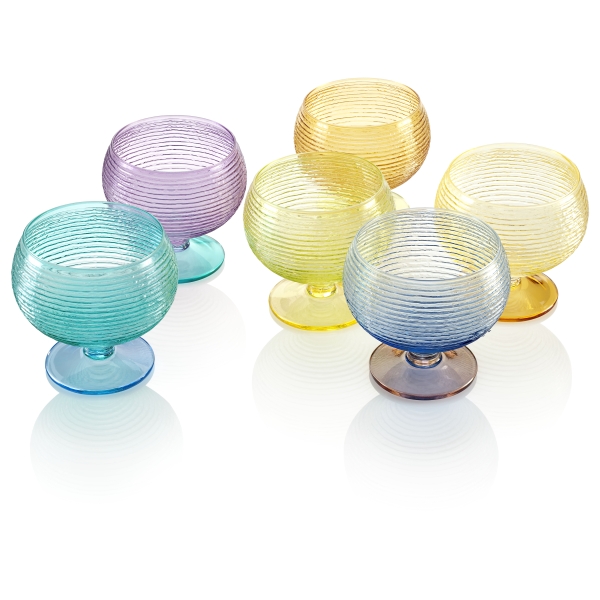 IVV Multicolour Assorted Ice Cream Bowls