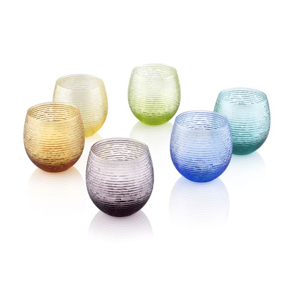 IVV Multicolor Assorted Water Glasses