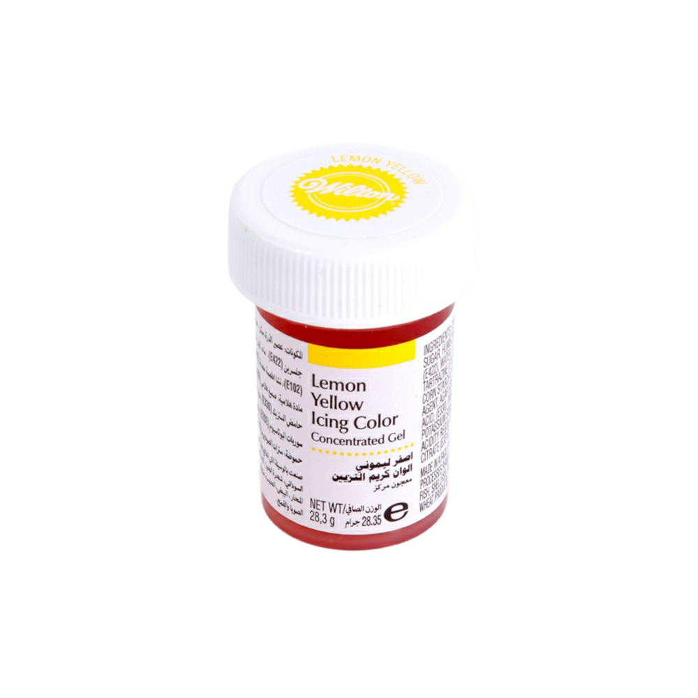 ملون كريمة تزيين، أصفر ليموني، ويلتون