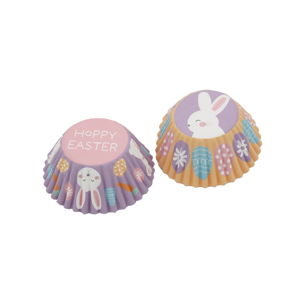 علبة 50 ورقة كب كيك نموذجية، نقشة أرنب إيستر، ويلتون