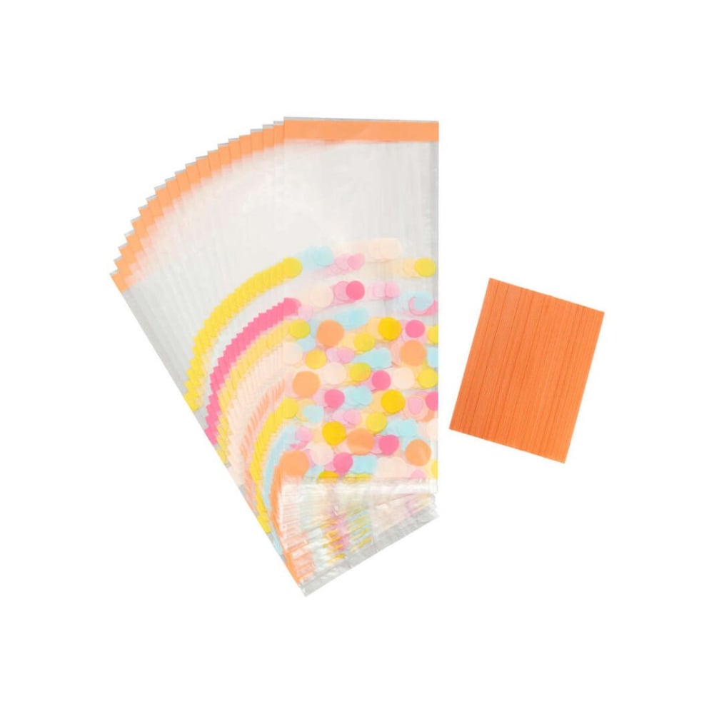 علبة 20 كيس حلى منقطة بولكا دوتس مع أربطة، ويلتون