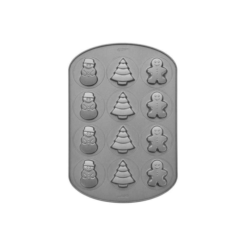 صينية 12 قالب كوكيز أشكال كريسماس، ويلتون