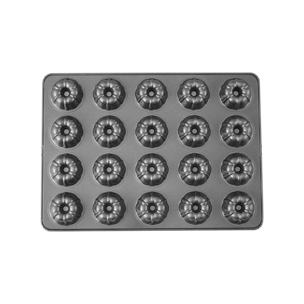 صينية 20 قالب كيك صغير، تصميم محزز، بيرفكت ريزلتس، ويلتون