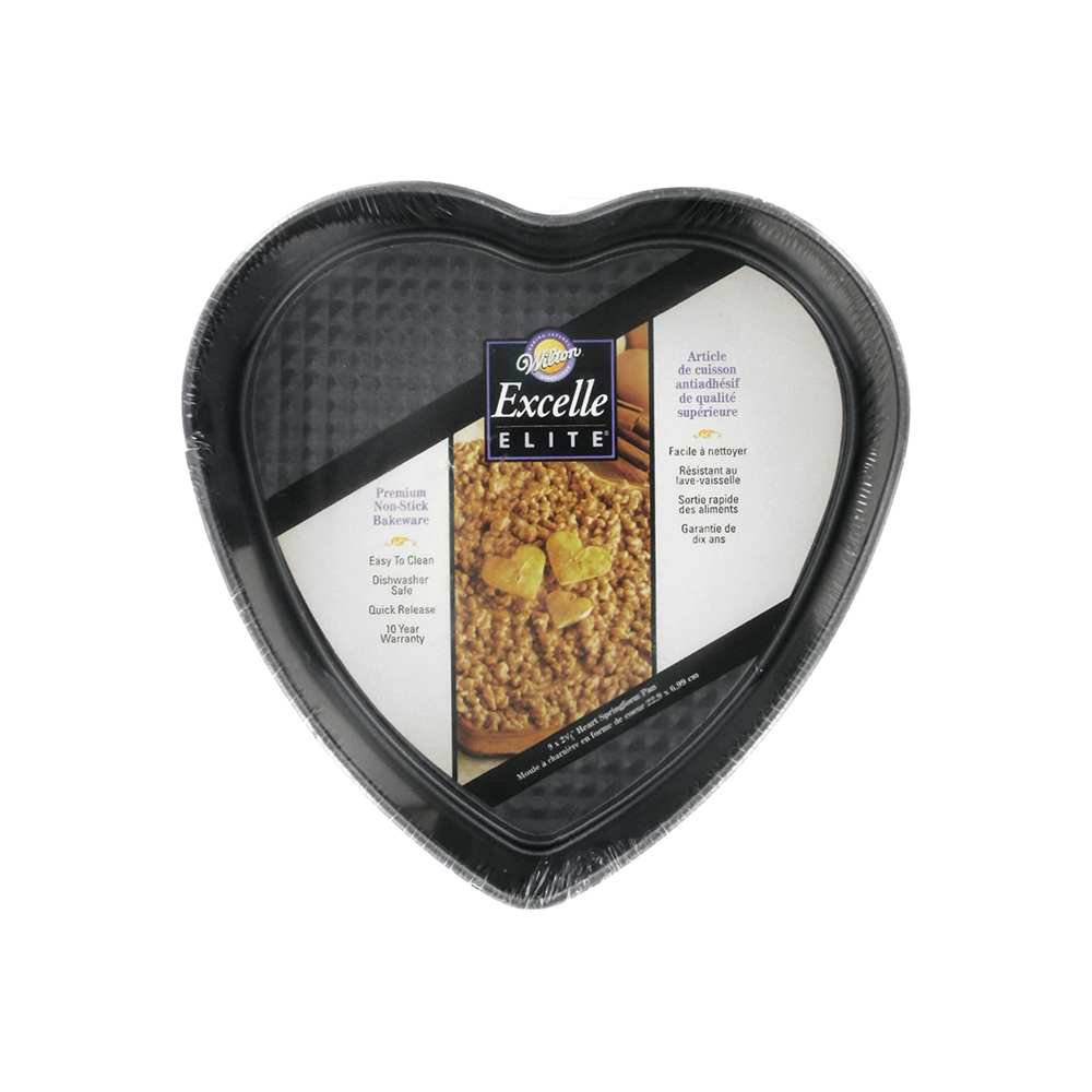 Wilton Excelle Elite® Non-Stick Heart Springform Pan, 9 In.