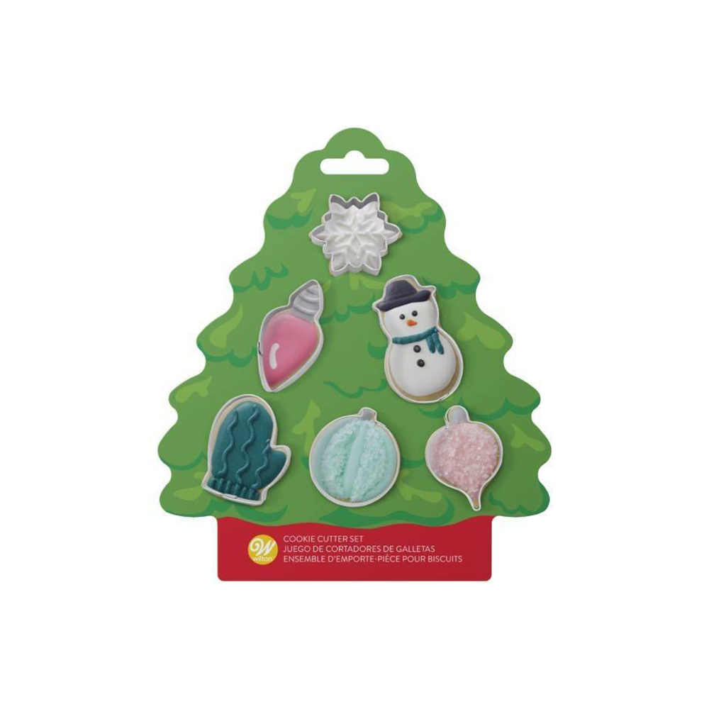 طقم قطاعات كوكيز بأشكال زينة الشجرة، 6 قطع، ويلتون