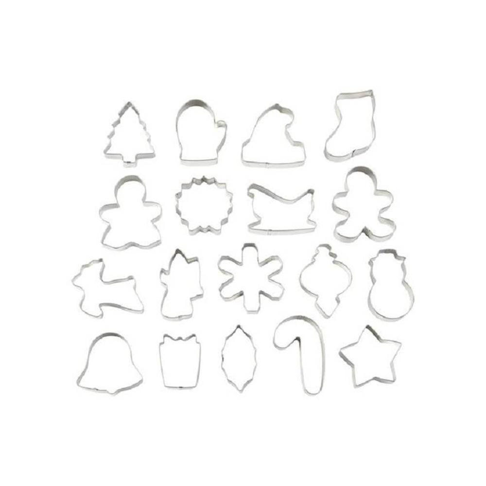 Wilton Holiday Metal Cookie Cutters, 18 Piece Set