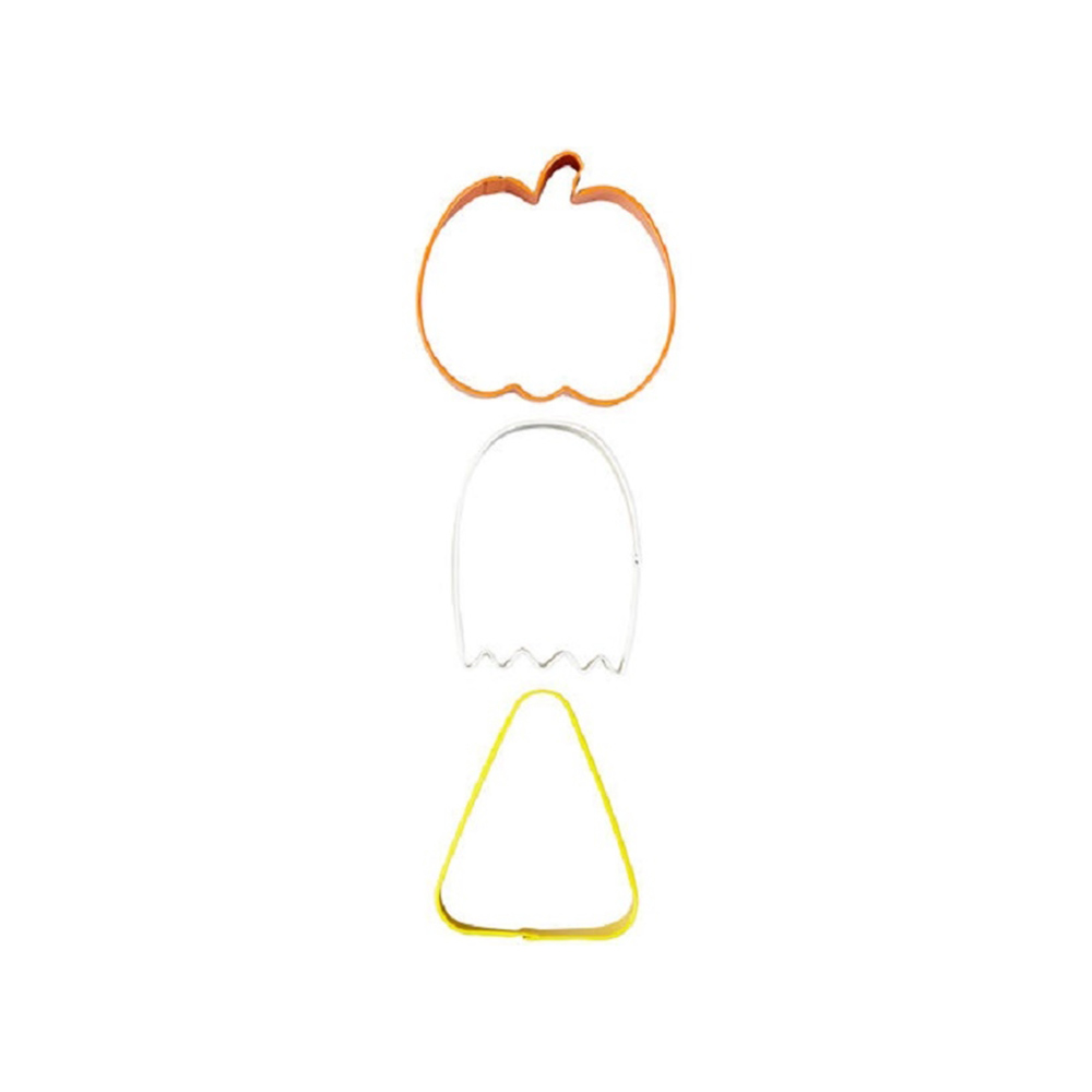 طقم 3 قطاعات كوكيز تصميم يقطين وشبح وحلوى الذرة، ويلتون