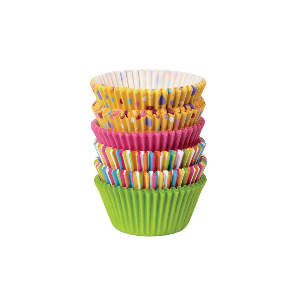 أوراق كب كيك منقطة ومخططة، حجم نموذجي، ويلتون-Wilton