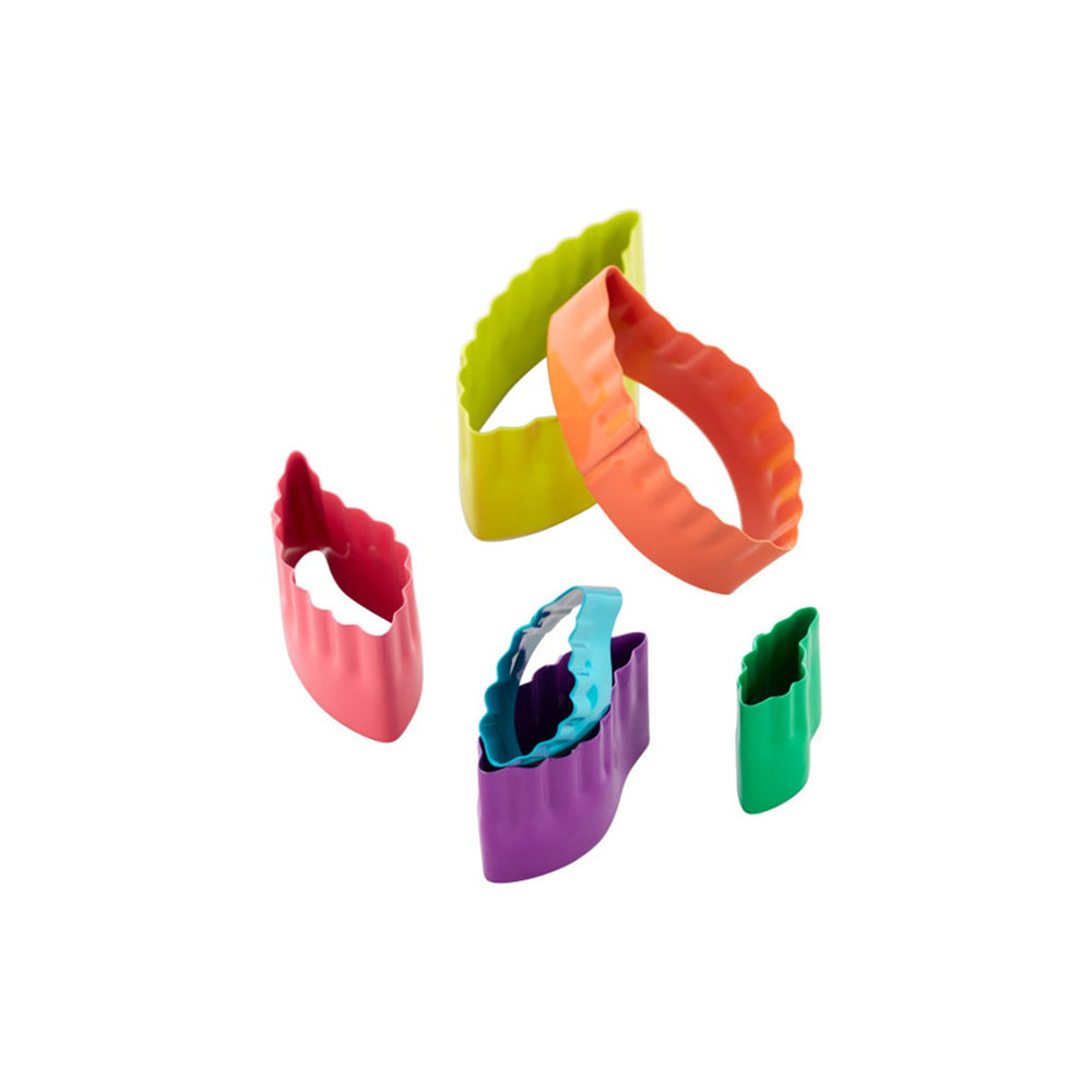 طقم 6 قطاعات فوندان مزدوجة شكل ورقة شجر، ويلتون