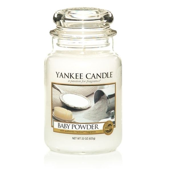 شمعة معطرة بايبي باودر كبيرة، يانكي كاندل-Yankee Candle