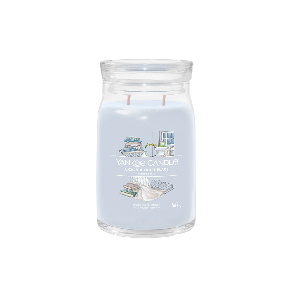 شمعة معطرة برطمان كبير كوايت بلايس، سجنتشر، يانكي كاندل