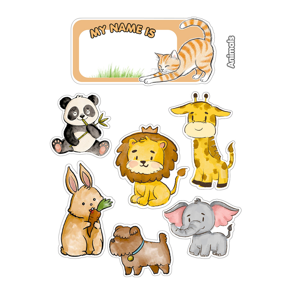 Magnets for PlanetBox Launch Lunch Box, Animals