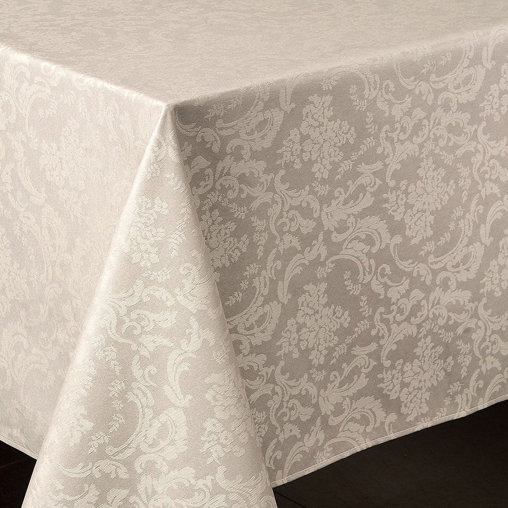 Atenas Ariadna Stain Repellent Rectangular Silver Tablecloth, 160x300cm