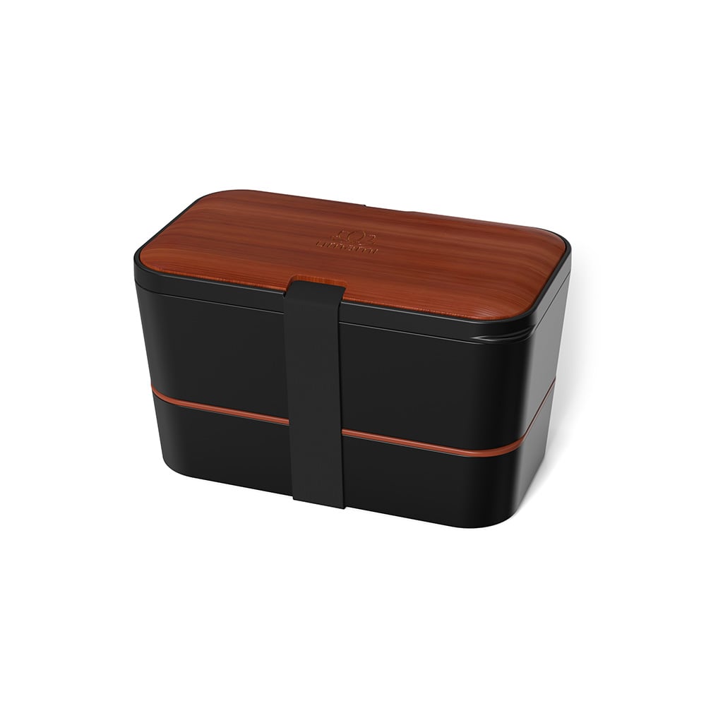 Umami Premium Nestable Bento Box, Sapele Black