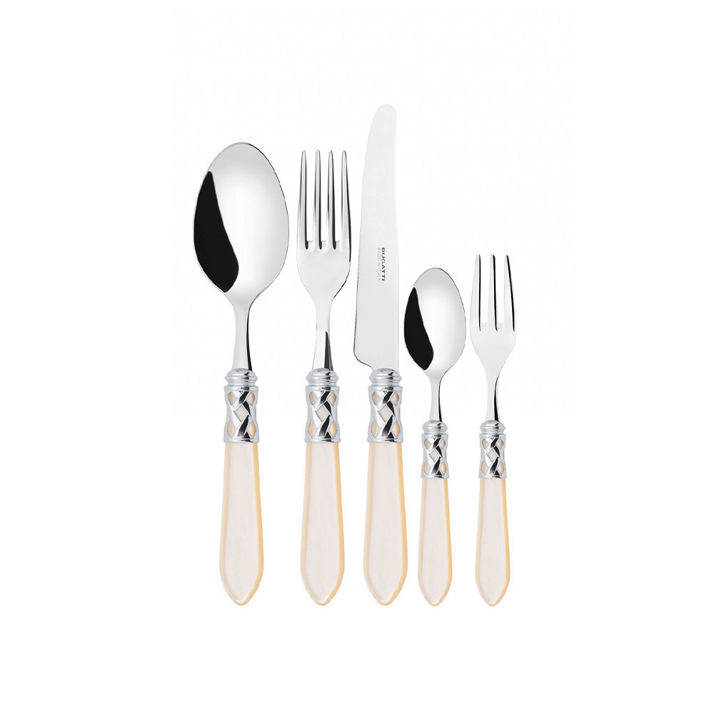 طقم أدوات المائدة 30 قطعة، أبيض، علاء الدين، بوجاتي