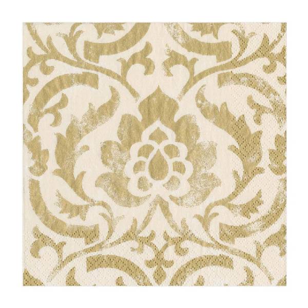 علبة 20 مناديل ورقية بتصميم باروك، أبيض، 16.5 سنتم، كاسباري