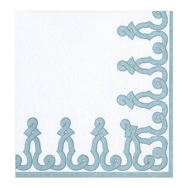 علبة 20 مناديل ورقية بنقوش زرقاء، 16.5 سنتم، كاسباري