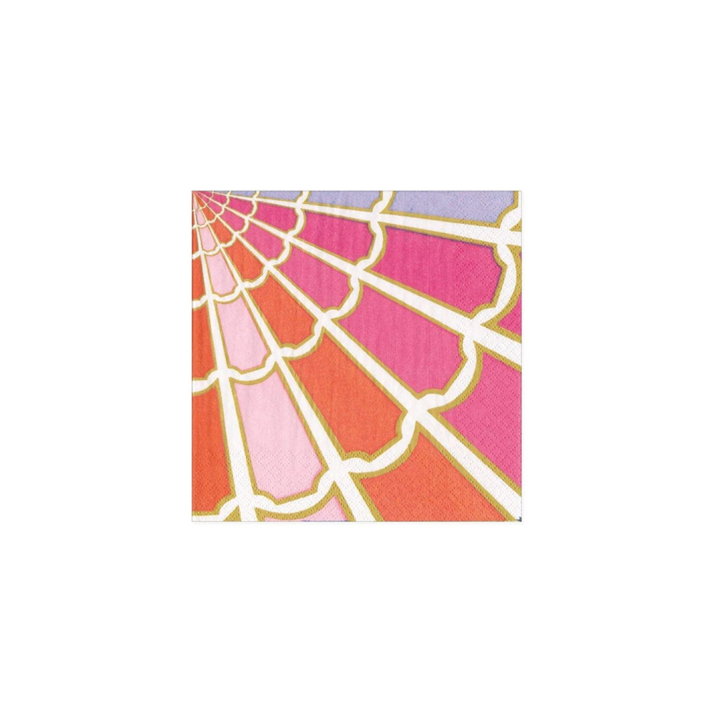 علبة 20 مناديل كوكتيل ورقية بتصميم ألوان فاتحة ناعمة، كاسباري