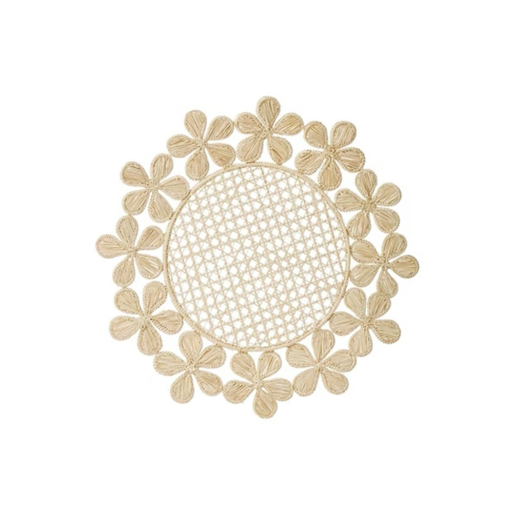 مفرش طبق بتصميم أزهار، كورو كورا