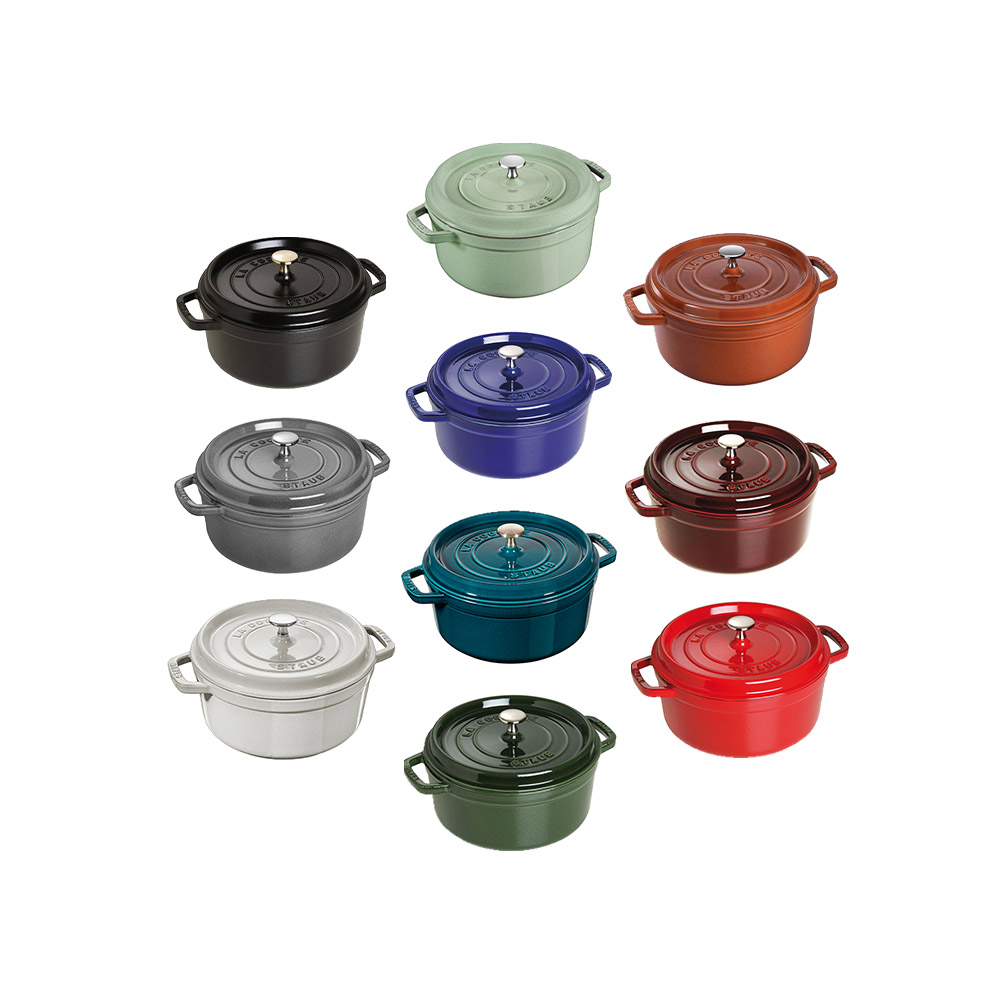 كسرولة دائرية، 24 سنتم، حديد زهر، ستوب