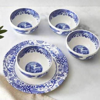 Spode Blue Italian Dip Bowls, Set of 4
