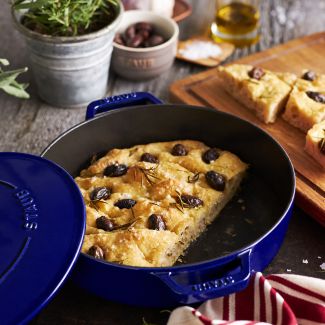 Staub Cast Iron Braiser Dark Blue, 28cm
