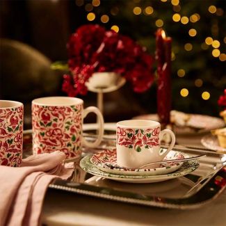 Spode Christmas Tree Yuletide Espresso Cups, Set of 2