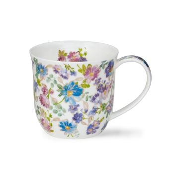 Dunoon Cumbrae Mug, Belles Fleurs Blue