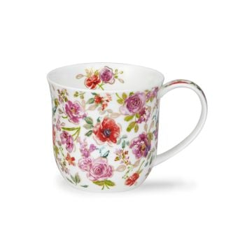 Dunoon Cumbrae Mug, Belles Fleurs Red