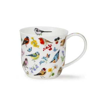Dunoon Cumbrae Mug, Bird Garden Robin