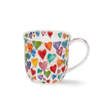 Dunoon Cumbrae Mug, Dazzle Hearts