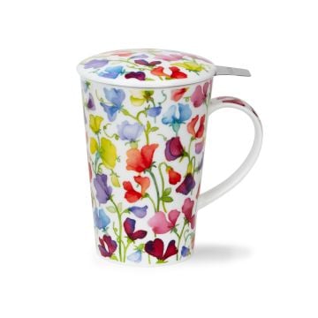 Dunoon Shetland Infuser Mug, Floral Fiesta