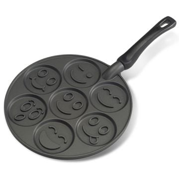 Nordic Ware Smiley Face Pancake Pan, 7 Cavities