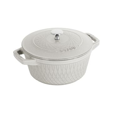 Staub La Cocotte Twister Cast Iron Round Casserole, 24cm