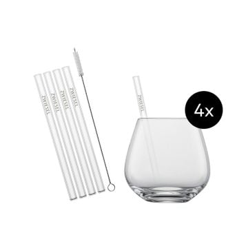 Schott Zwiesel After Work Tumblers with Straws, Set of 9