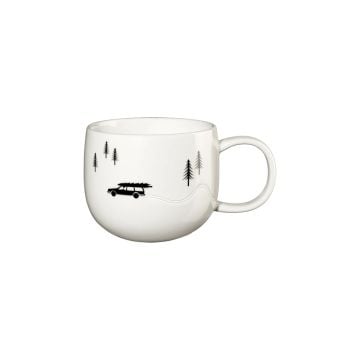 ASA Selection Joy Snow Tracks Mug, Skidding Xmas