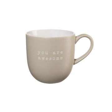 ASA Selection Hey! Mug Beige, You Are Awesome