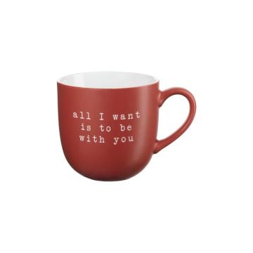 ASA Selection Hey! Mug Red, All I Want Is to Be with You