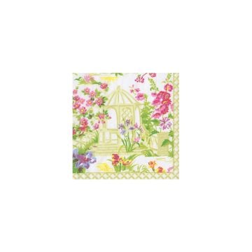 Caspari Wedding Gazebo Cocktail Napkins, Set of 20