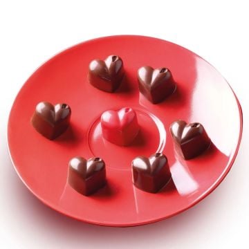 Silikomart Easy Choc Mon Amour Chocolate Mould, 15 Cavities